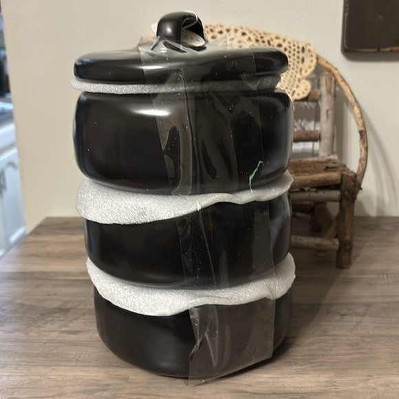 RAE DUNN 3pc Stacking Tea And Coffee Canisters - Picture 7 of 14